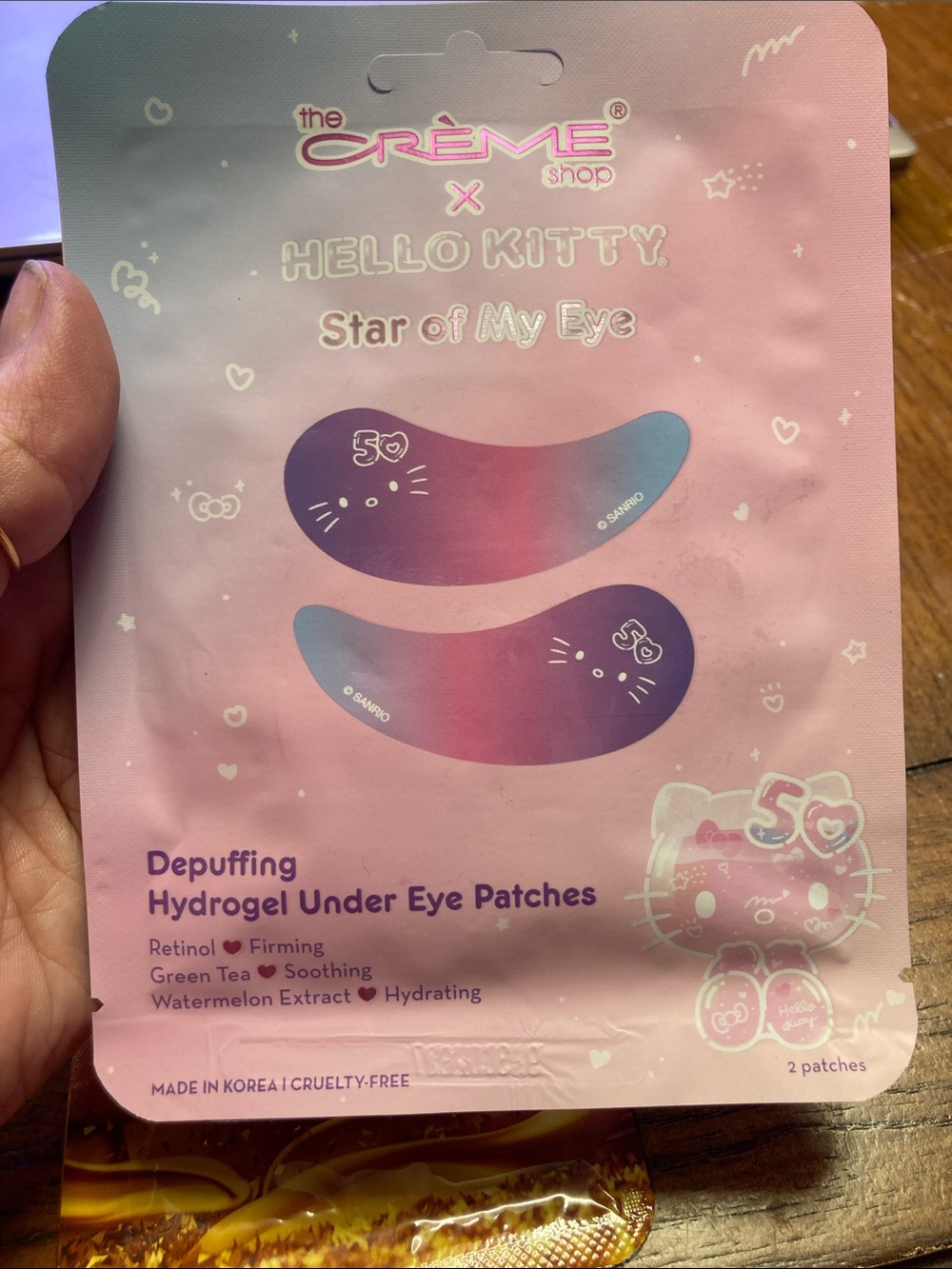 Hello Kitty Pink and Stylia Hydrogel Under Eye Patches - Picture 3 of 5